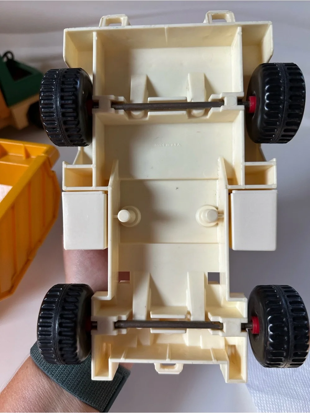 Vintage Fisher-Price Husky Helpers Rodeo Rig Dump Truck #330 #328 lot 3 1979